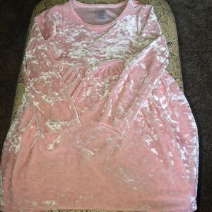 Girls long sleeve pink dress